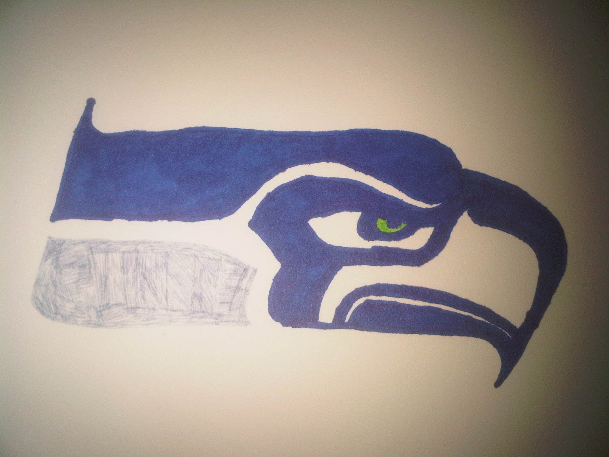 How to Draw the Seattle Seahawks logo - YouTube
