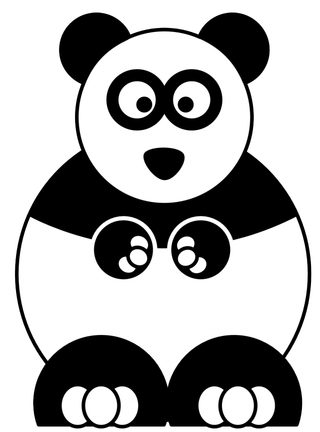 panda bear clip art and coloring pages - photo #39