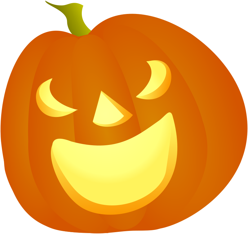Halloween Pumpkin Smile Free Vector 