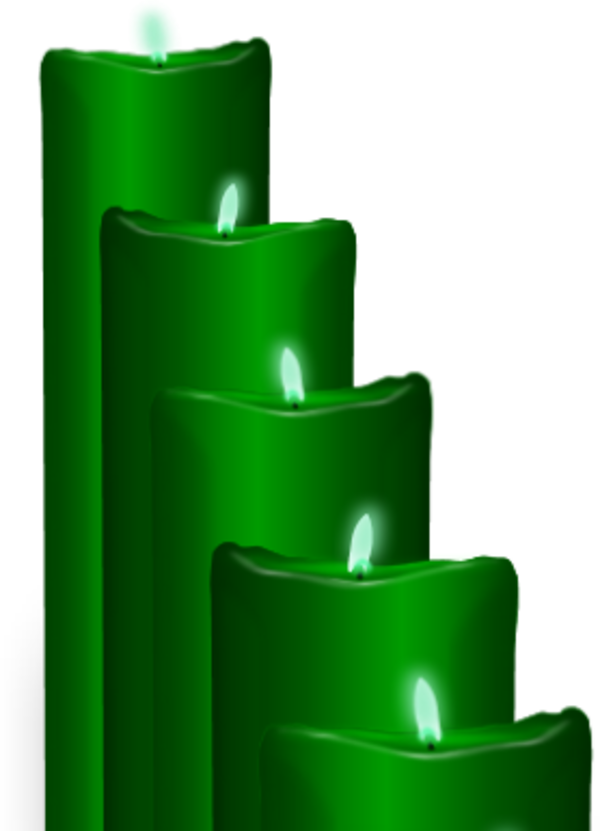 a ladder of candles - vector Clip Art