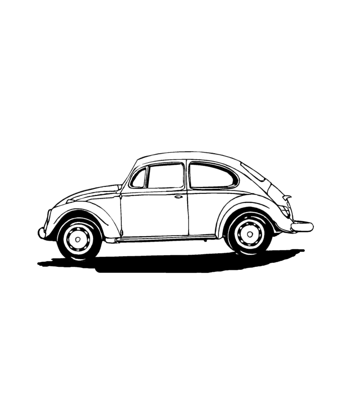 Car Coloring Page Sheets - Automobile vehicle coloring for kids 
