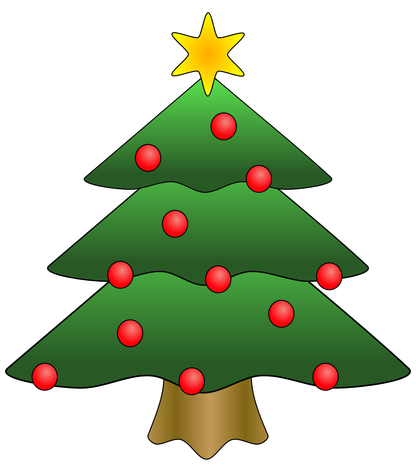 Outline Of A Christmas Tree Viewing Gallery For � Evergreen Tree 