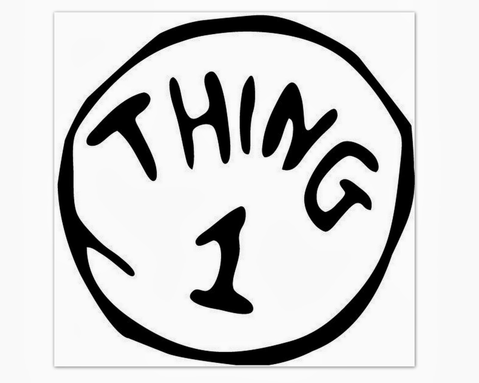 Thing 1 And Thing 2 Clip Art Library