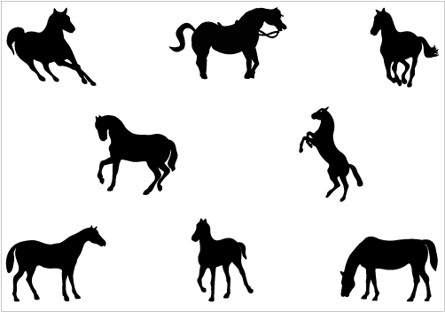 Horse Silhouette Vector GraphicsSilhouette Clip Art