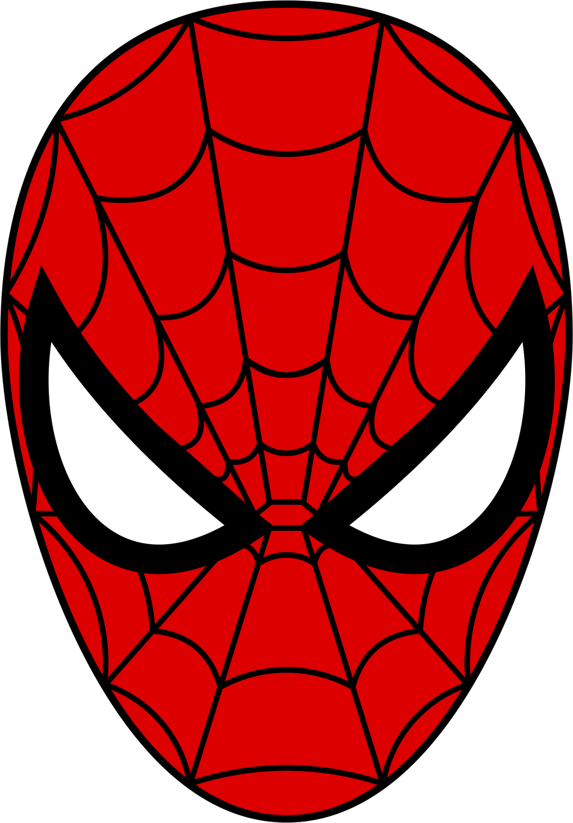 spiderman face - Clip Art Library