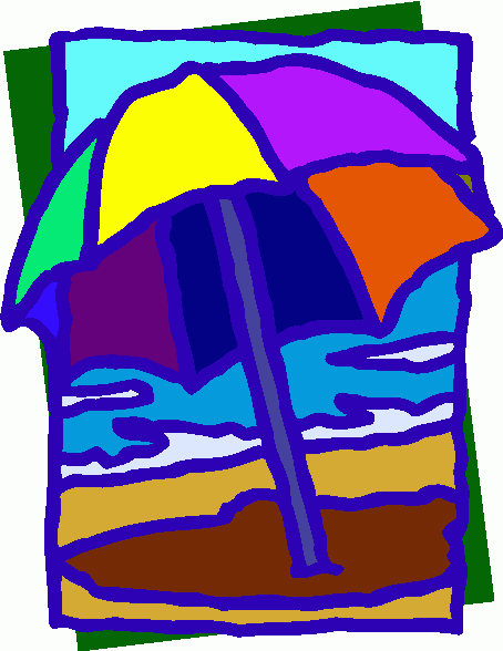 Clipart Of Beach Umbrella - Clipart library