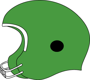 Green Football Helmet Clip Art - Green Football Helmet Image
