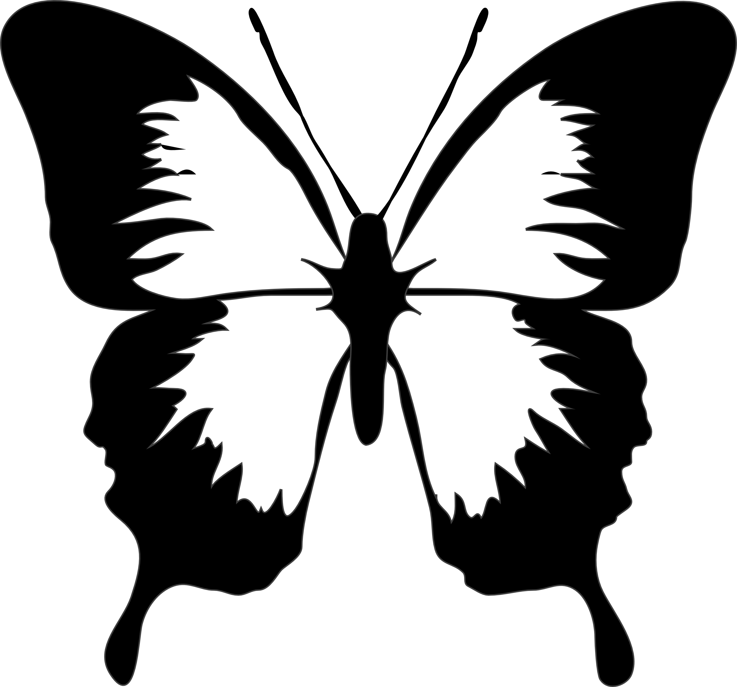 Free Butterfly Lineart, Download Free Butterfly Lineart png images