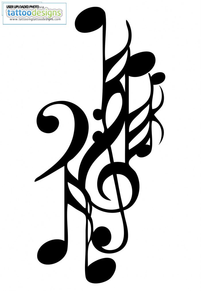 Pix For  Drawings Of Music Notes