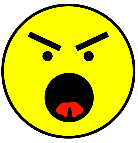 Clip Art Angry Face - Clipart library