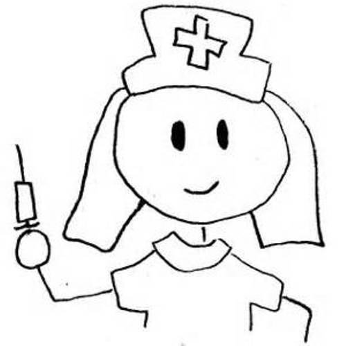 staff nurse clipart black