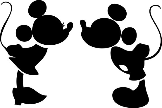 Imgs For  Mickey And Minnie Mouse Wedding Silhouette