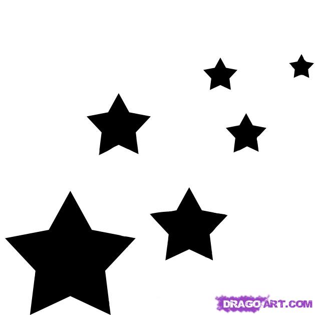 How to Draw Stars, Step by Step, Outer Space, Landmarks  Places 