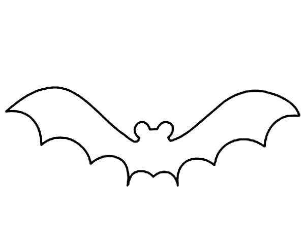 Bats Outline Coloring Page | Color Luna