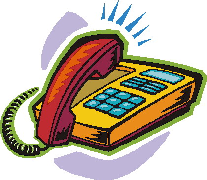 free clipart ringing phone
