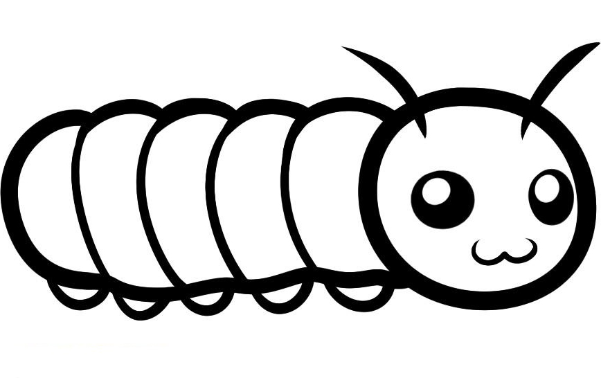 Free Caterpillar Outline, Download Free Caterpillar Outline png images