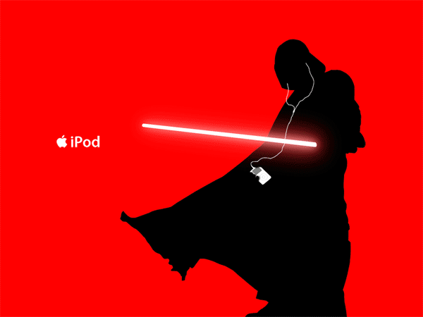 Animated Star Wars Apple iPod Silhouette Ad | Obama Pacman