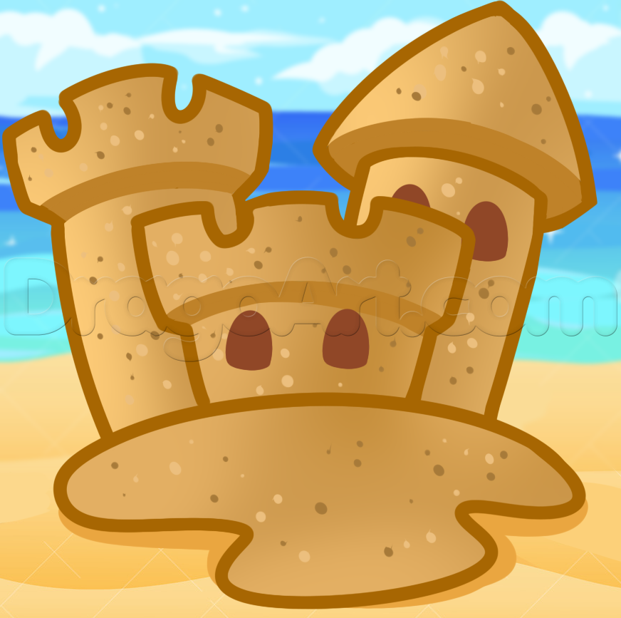 Free Sand Castle Cartoon, Download Free Sand Castle Cartoon png images