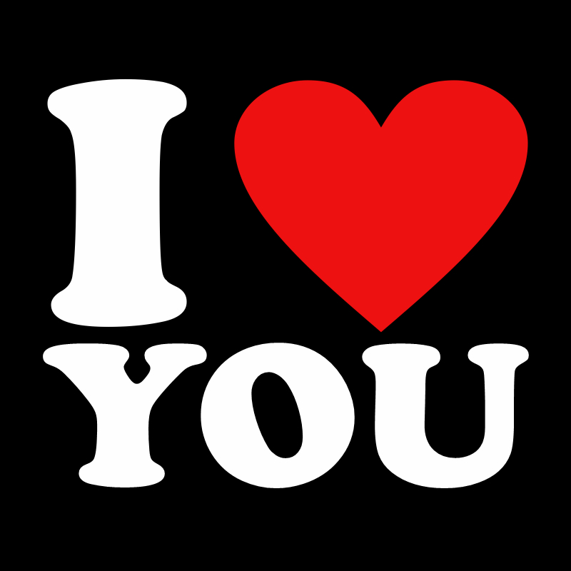 cute i love you pictures - Black and white wallpaper desktop 