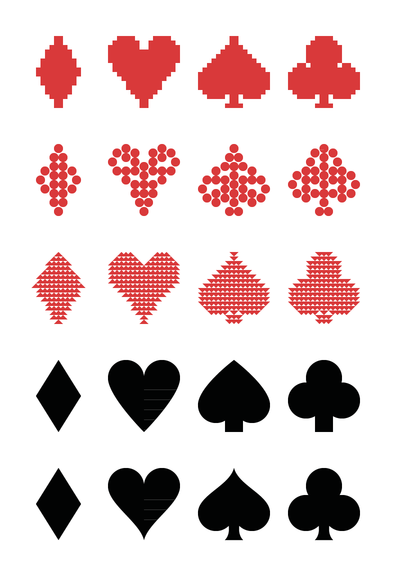 Card symbols by Twode on Clipart library