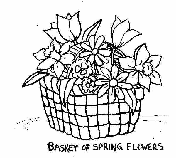 Onawhim presents Spring Flowers in Basket by Dy Witt