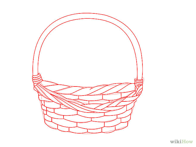 Free Drawing Of Basket Of Flowers, Download Free Drawing Of Basket Of