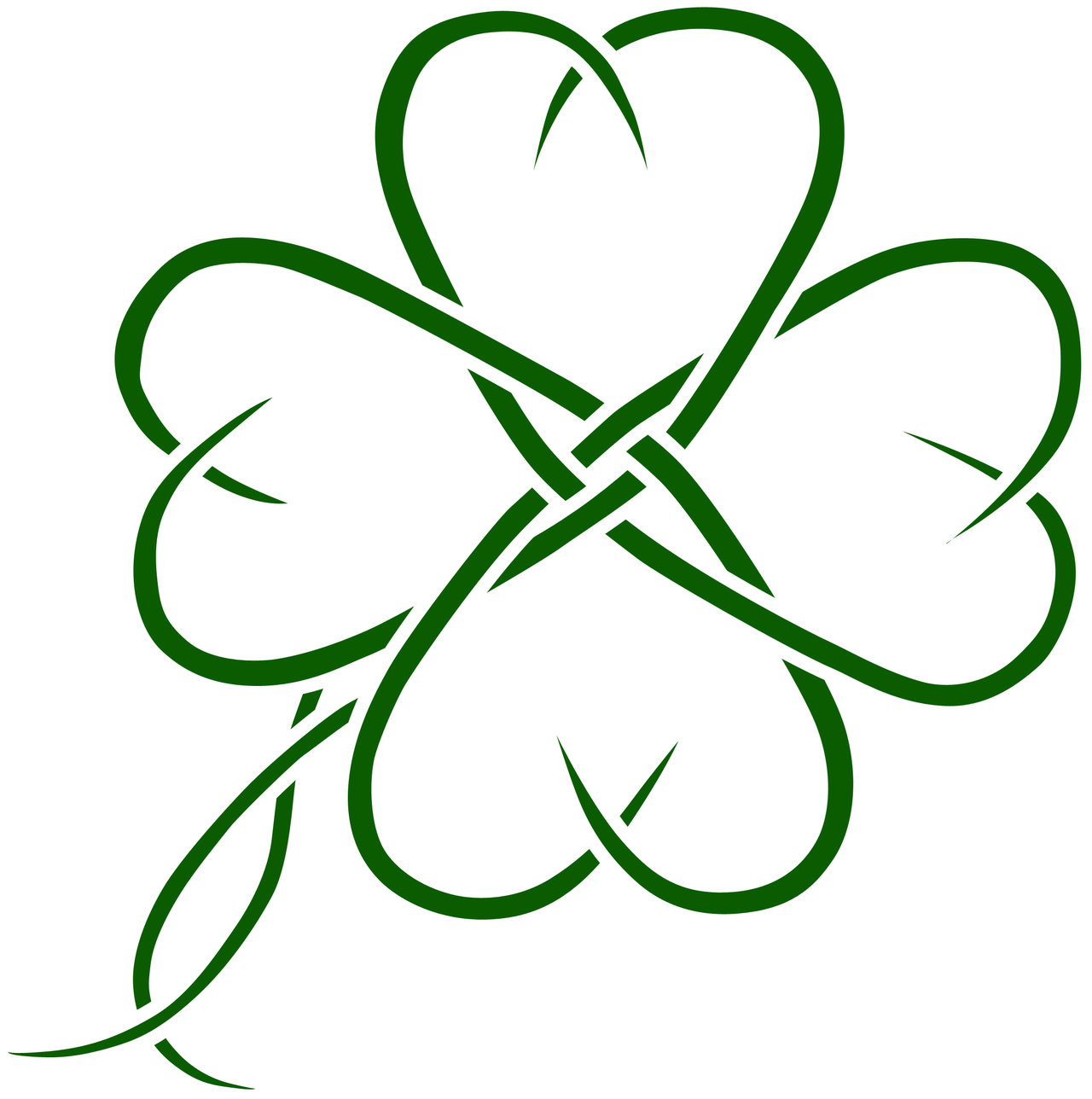 Four Leaf Clover Celtic Tattoo by AirNymphSS on Clipart library