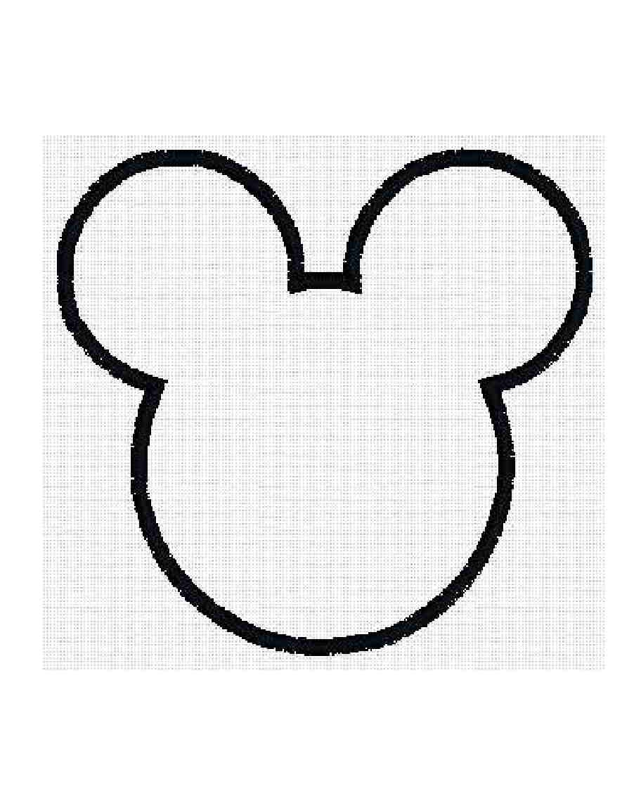 Mickey Mouse Ears Template Tattoo