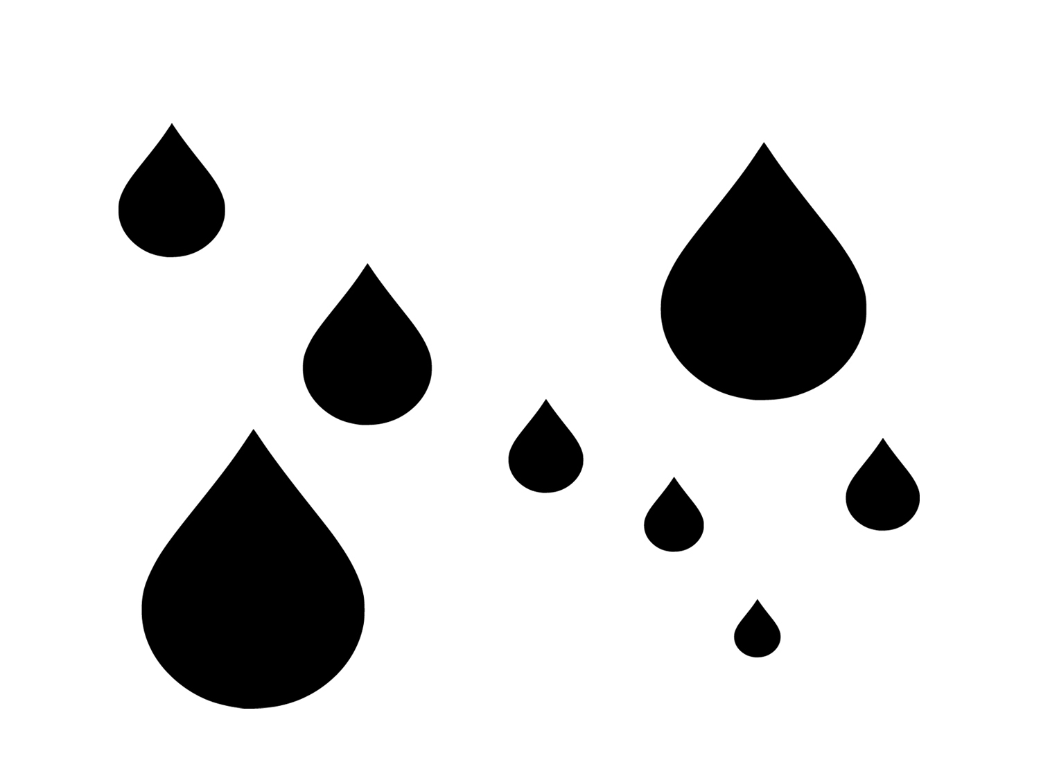 Rain Drop Template - Clipart library