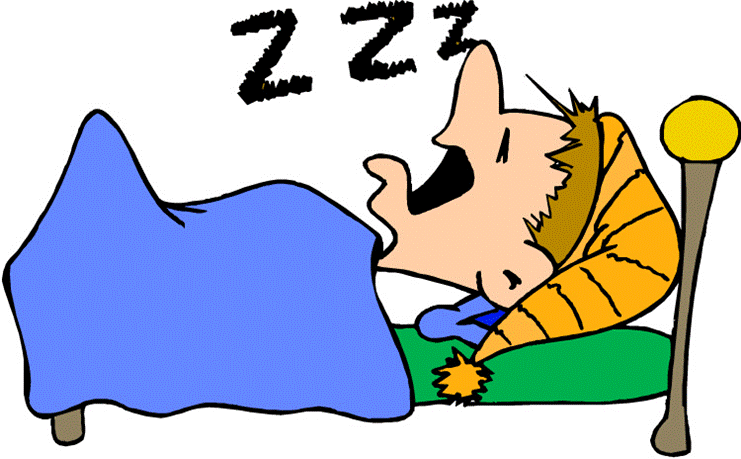 Pix For  Person Going To Sleep Clipart