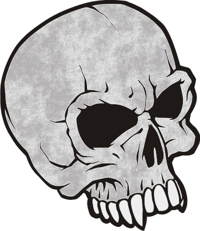 Skull - Stock Hard Hat Graphic