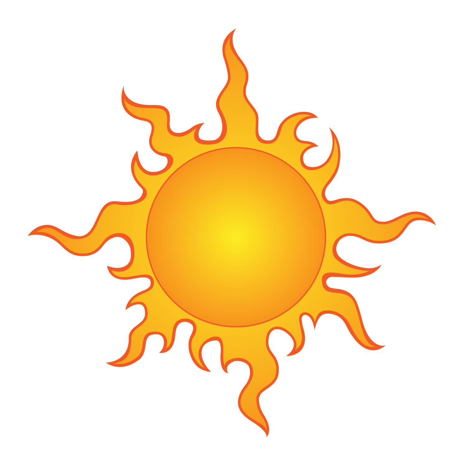 kurzfristig clipart sun