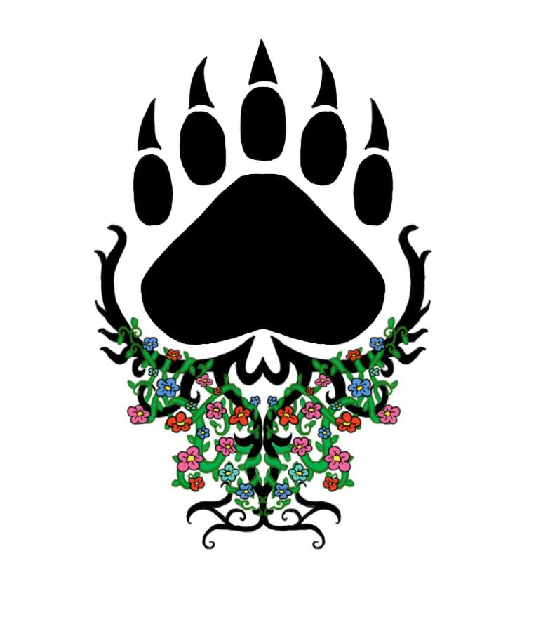Clip Arts Related To : paw print wildspiritwolf wolf paw tattoo tribal. vie...