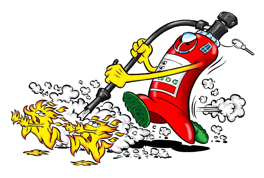 fire extinguisher cartoon - Clip Art Library