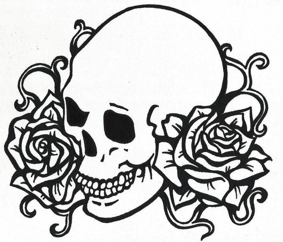 Sharpie Skull by Dj-KiTsU on Clipart library