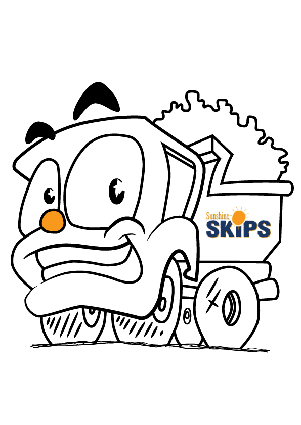 cartoon-skip-truck - Sunshine Skips | Sunshine Skips