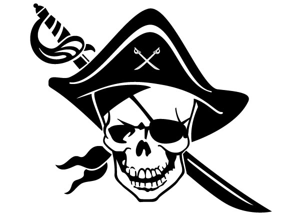 One-eyed Pirate Skull | Download Free vectors | Free Vector 