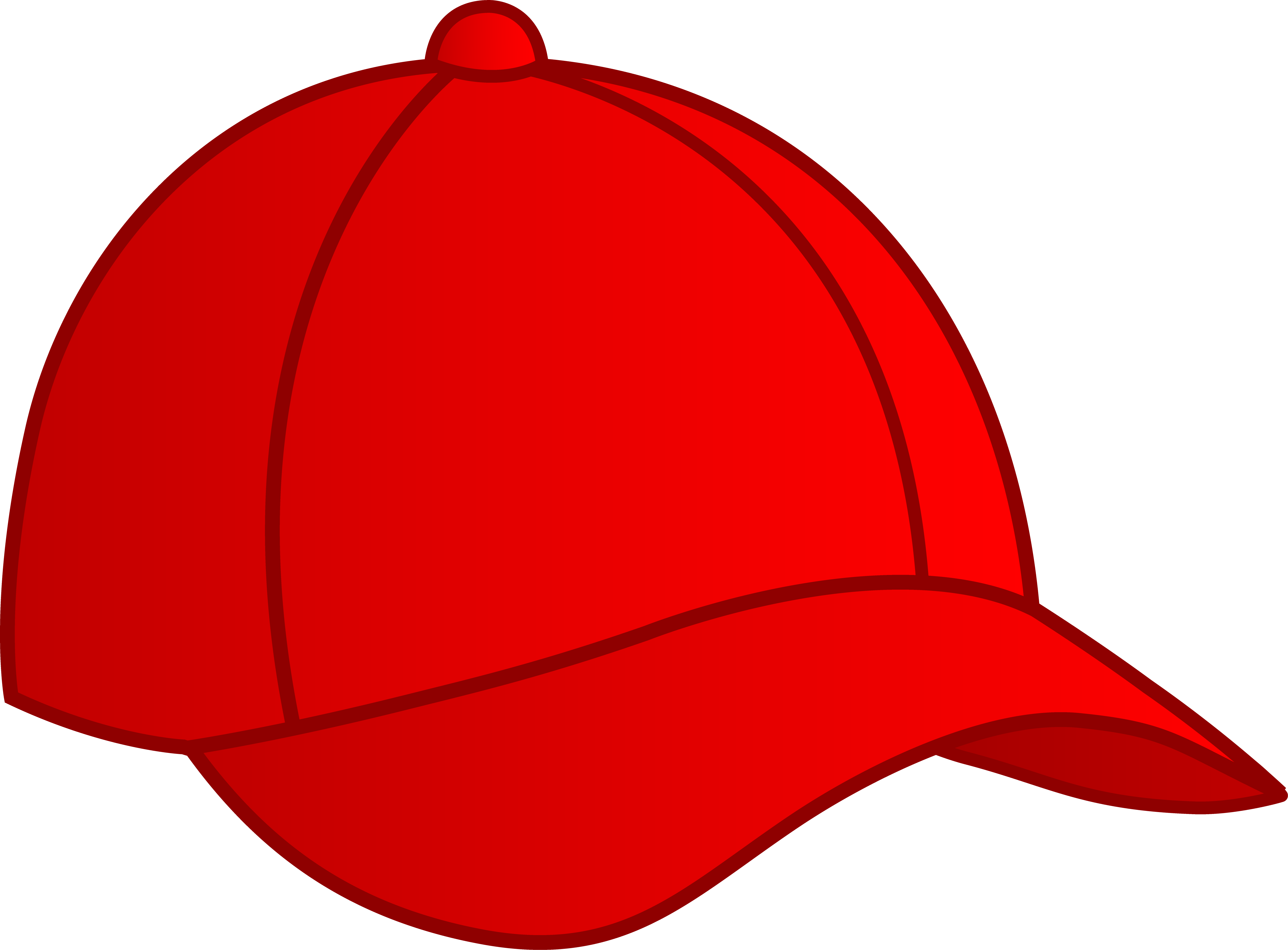 Red Baseball Cap - Free Clip Art