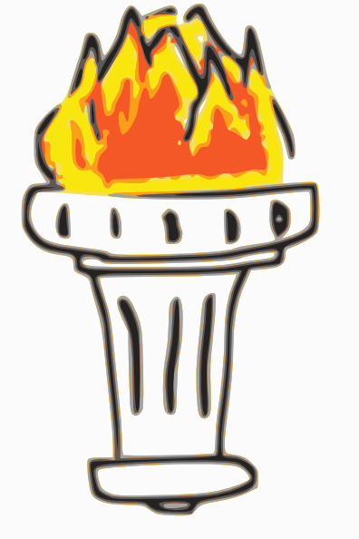 Fire Torch clip art - vector clip art online, royalty free 