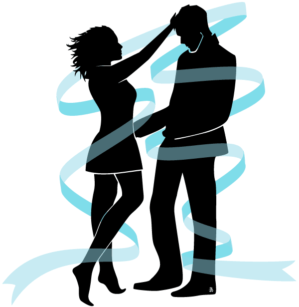 Love Couple Silhouette Vector Image | Download Free Valentine