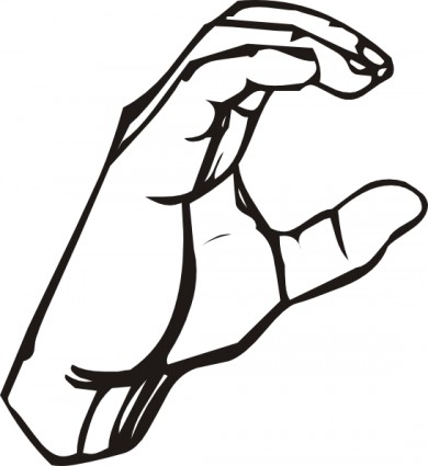 American Sign Language Asl clip art Vector clip art - Free vector 