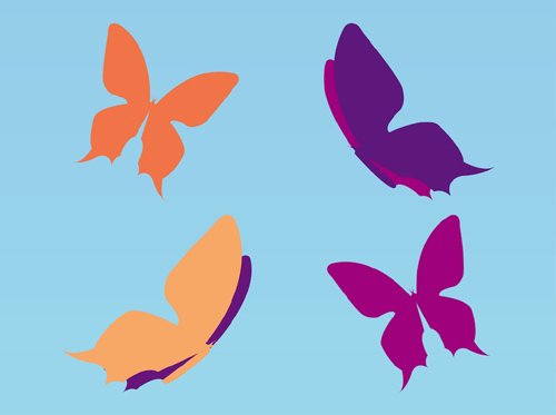 Simple Vector Butterfly | vector design elements