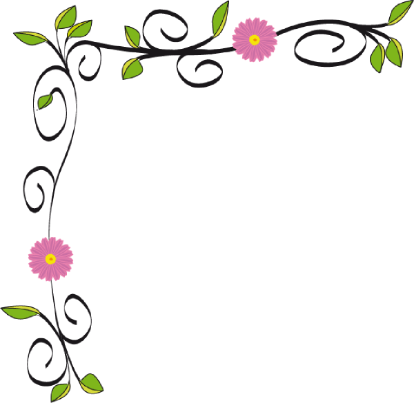 Floral Border clip art - vector clip art online, royalty free 