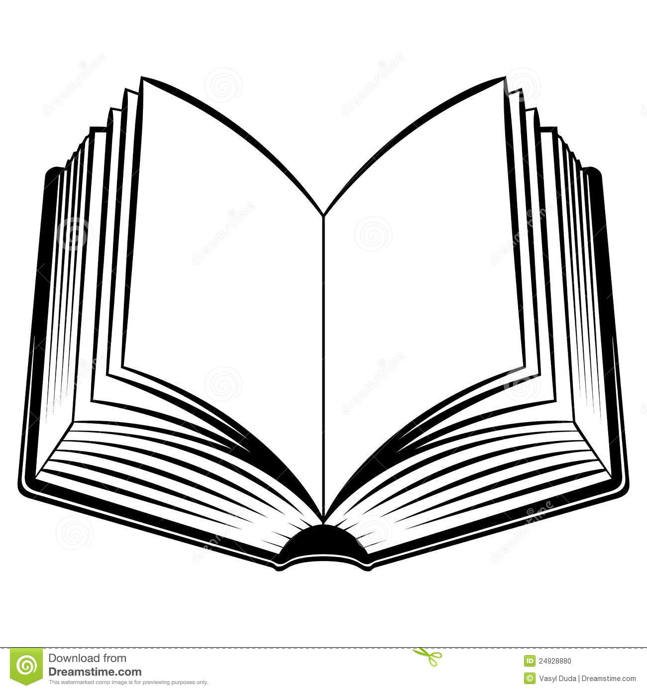 open book clipart black and white - photo #17