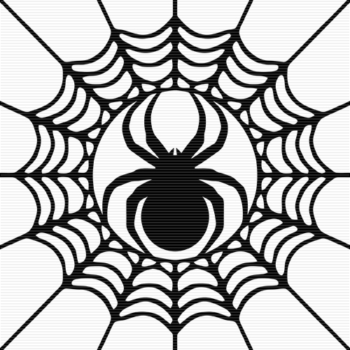 Foliate_Spider_In_Cobweb_Clip_Art_Copyright_2012.jpg