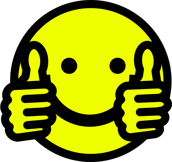 Thumbs Up Smiley clip art - vector clip art online, royalty free 