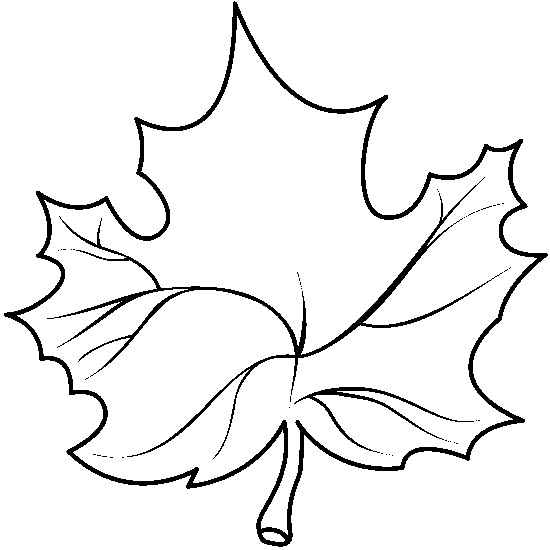 free black and white clip art leaves - photo #20