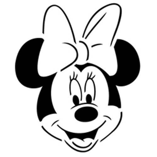 Mickey Mouse Head Stencil 