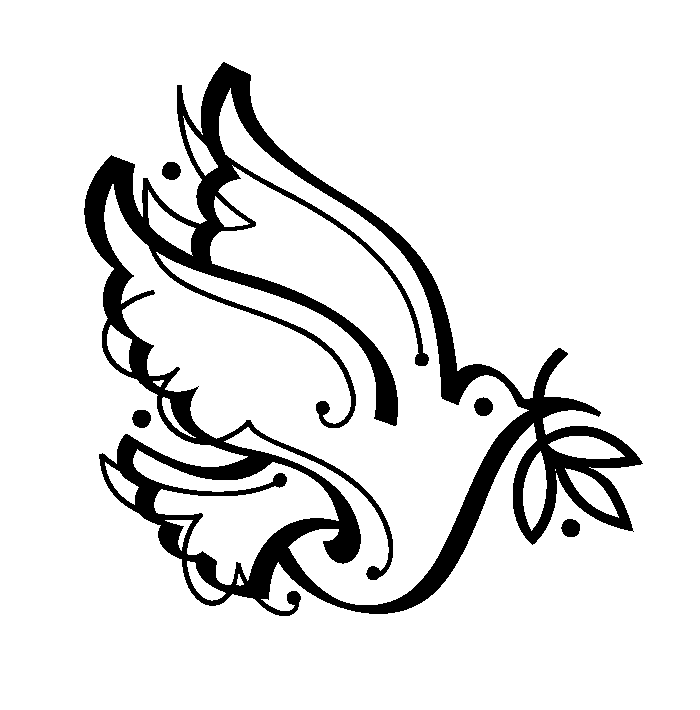 Peace Dove Clip Art | Mewarnai