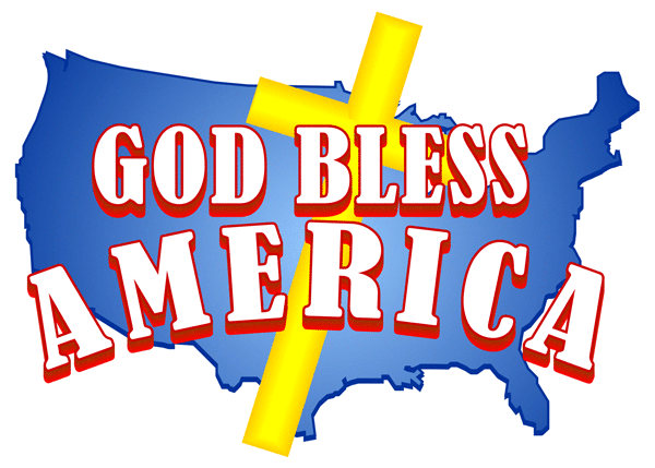 Christian Prayer: God Bless America (blue #2) - Free Patriotic 